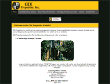 Tablet Screenshot of gdiproperties.com